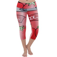 Beverage Can Drink Juice Tomato Capri Yoga Leggings by Nexatart