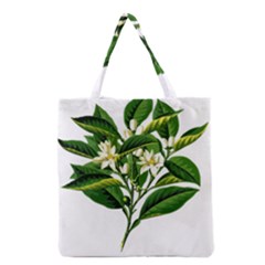 Bitter Branch Citrus Edible Floral Grocery Tote Bag by Nexatart