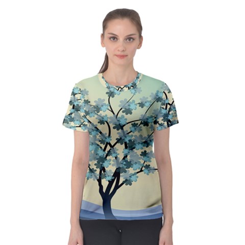 Branches Field Flora Forest Fruits Women s Sport Mesh Tee by Nexatart