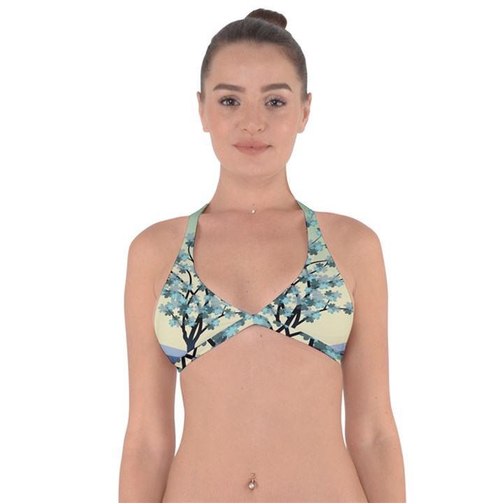 Branches Field Flora Forest Fruits Halter Neck Bikini Top