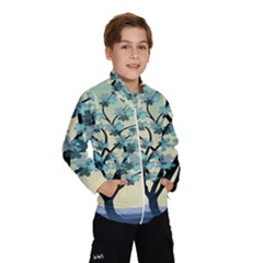 Branches Field Flora Forest Fruits Wind Breaker (kids) by Nexatart