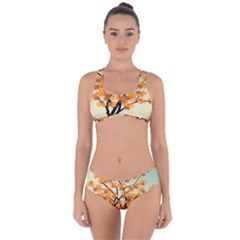 Branches Field Flora Forest Fruits Criss Cross Bikini Set by Nexatart