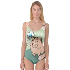 Cat Animal Fish Thinking Cute Pet Princess Tank Leotard  by Nexatart