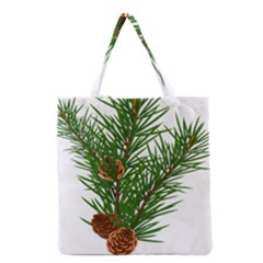 Branch Floral Green Nature Pine Grocery Tote Bag by Nexatart