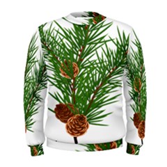 Branch Floral Green Nature Pine Men s Sweatshirt by Nexatart