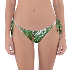 Branch Floral Green Nature Pine Reversible Bikini Bottom by Nexatart