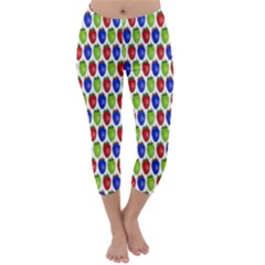 Colorful Shiny Eat Edible Food Capri Winter Leggings  by Nexatart