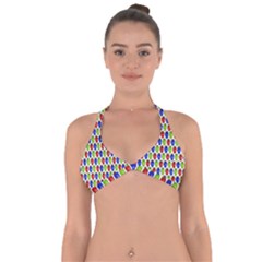 Colorful Shiny Eat Edible Food Halter Neck Bikini Top by Nexatart