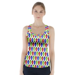 Colorful Shiny Eat Edible Food Racer Back Sports Top by Nexatart