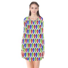 Colorful Shiny Eat Edible Food Flare Dress by Nexatart