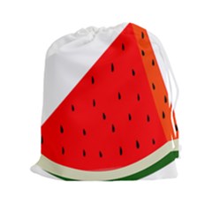 Fruit Harvest Slice Summer Drawstring Pouches (xxl) by Nexatart