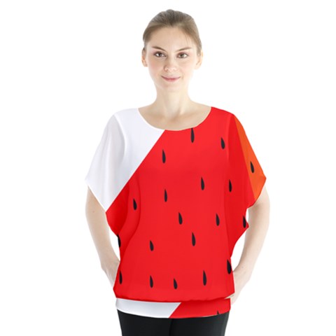 Fruit Harvest Slice Summer Blouse by Nexatart