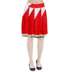 Fruit Harvest Slice Summer Pleated Skirt by Nexatart