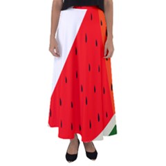 Fruit Harvest Slice Summer Flared Maxi Skirt by Nexatart