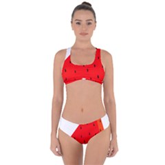 Fruit Harvest Slice Summer Criss Cross Bikini Set by Nexatart