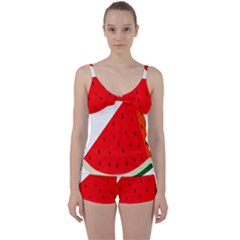 Fruit Harvest Slice Summer Tie Front Two Piece Tankini