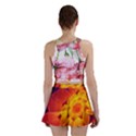 Royal Blue, Red, and Yellow Fractal Gerbera Daisy Mini Skirt View2