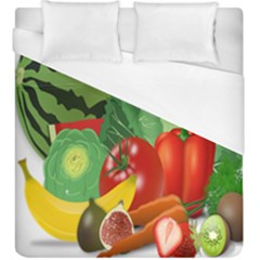 Fruits Vegetables Artichoke Banana Duvet Cover (king Size) by Nexatart