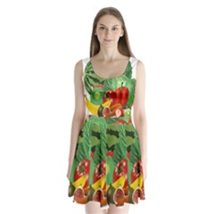 Fruits Vegetables Artichoke Banana Split Back Mini Dress  by Nexatart