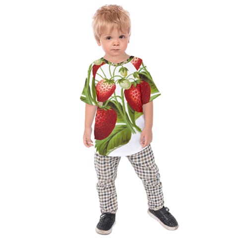 Food Fruit Leaf Leafy Leaves Kids Raglan Tee by Nexatart