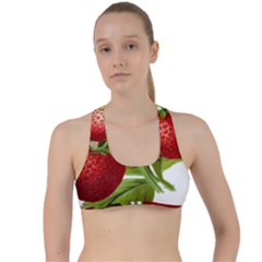 Food Fruit Leaf Leafy Leaves Criss Cross Racerback Sports Bra