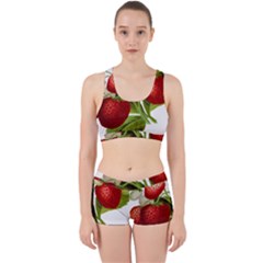 Food Fruit Leaf Leafy Leaves Work It Out Sports Bra Set