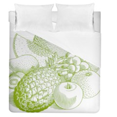 Fruits Vintage Food Healthy Retro Duvet Cover (queen Size) by Nexatart