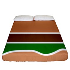 Hamburger Fast Food A Sandwich Fitted Sheet (king Size) by Nexatart