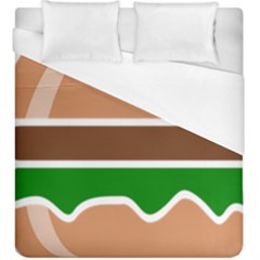 Hamburger Fast Food A Sandwich Duvet Cover (king Size) by Nexatart