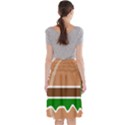 Hamburger Fast Food A Sandwich Midi Beach Skirt View2