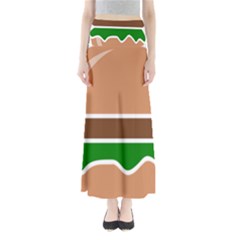 Hamburger Fast Food A Sandwich Full Length Maxi Skirt by Nexatart