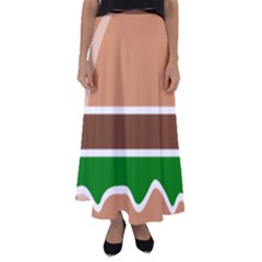 Hamburger Fast Food A Sandwich Flared Maxi Skirt by Nexatart