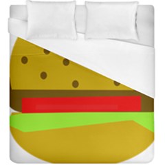 Hamburger Food Fast Food Burger Duvet Cover (king Size) by Nexatart