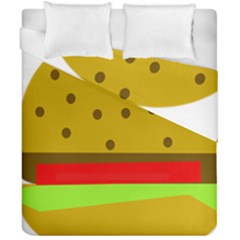 Hamburger Food Fast Food Burger Duvet Cover Double Side (california King Size) by Nexatart