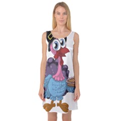 Turkey Animal Pie Tongue Feathers Sleeveless Satin Nightdress by Nexatart