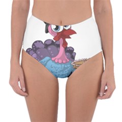 Turkey Animal Pie Tongue Feathers Reversible High-waist Bikini Bottoms by Nexatart