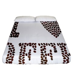 Love Heart Romance Passion Fitted Sheet (queen Size) by Nexatart