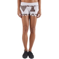 Love Heart Romance Passion Yoga Shorts