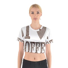 Love Heart Romance Passion Cotton Crop Top by Nexatart