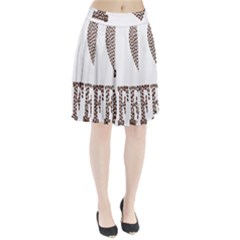 Love Heart Romance Passion Pleated Skirt by Nexatart