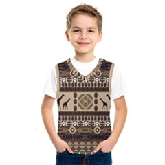 Giraffe African Vector Pattern Kids  Sportswear