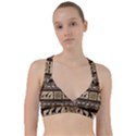 Giraffe African Vector Pattern Sweetheart Sports Bra View1