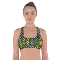 Lizard Animal Skin Cross Back Sports Bra