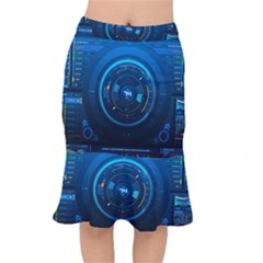 Technology Dashboard Mermaid Skirt