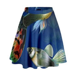 Marine Fishes High Waist Skirt by BangZart