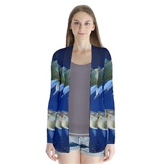 Marine Fishes Drape Collar Cardigan by BangZart