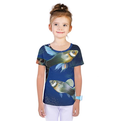 Marine Fishes Kids  One Piece Tee by BangZart