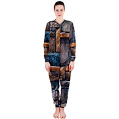 Brick Wall Pattern Onepiece Jumpsuit (ladies)  by BangZart