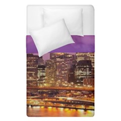 City Night Duvet Cover Double Side (single Size) by BangZart