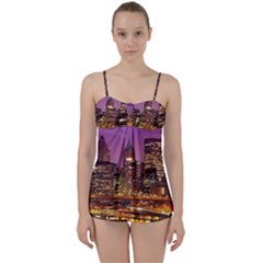 City Night Babydoll Tankini Set by BangZart